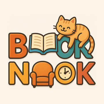 Book Nook cat logo
